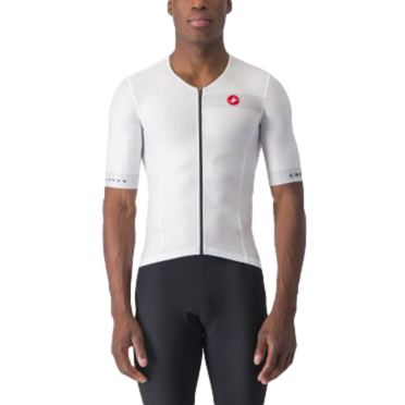 Castelli Free speed 2 race Tri Top Weiss/Schwarz Herren 