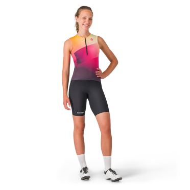 Castelli Free speed 3 W ärmellos top orange damen 