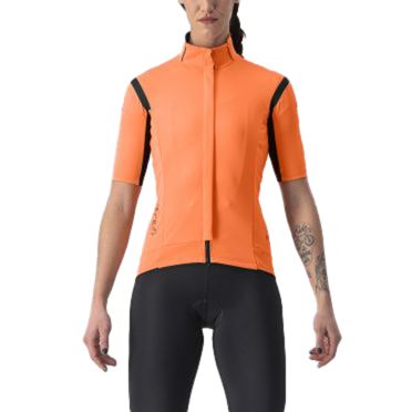 Castelli Gabba RoS 2 Radjacke Kurzarm Orange/Schwarz Damen 