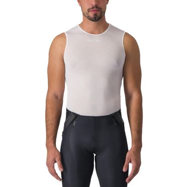 Castelli Pro Mesh 2.0 ärmelloses Unterwäsche Weiss Herren 