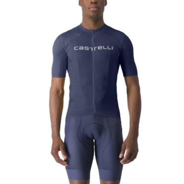 Castelli Prologo Lite Radtrikot Kurzarm Belgisch blau Herren 