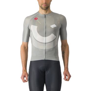 Castelli R-A/D Radtrikot Kurzarm Grau Herren 