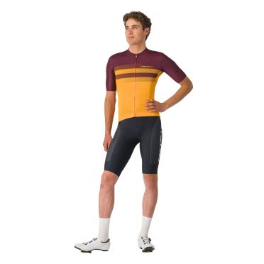 Castelli Simbolo jersey radtrikot kurzarm orange/rot herren 