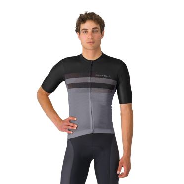 Castelli Simbolo jersey radtrikot kurzarm schwarz/grau herren 