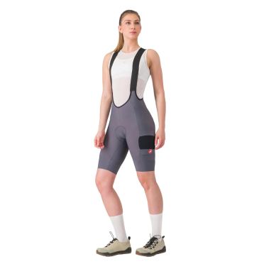 Castelli Unlimited cargo w bibshort grau damen 