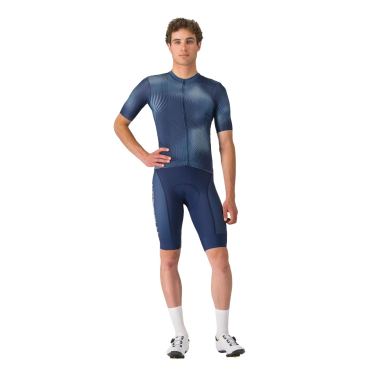 Castelli vortice jersey kurzarmtrikot blau herren 