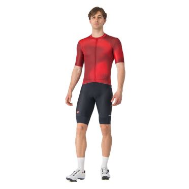 Castelli vortice jersey kurzarmtrikot rot herren 