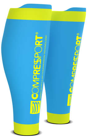 Compressport R2 v2 Wadenkompressoren Ice Blau 