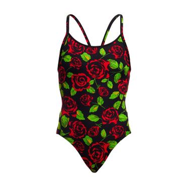 Funkita Black Rose diamond back Badeanzug Damen 