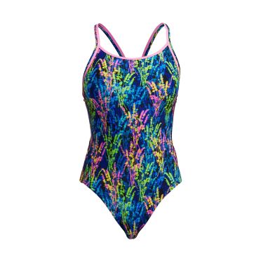 Funkita Midnight Meadow Diamond Back Badeanzug Damen 