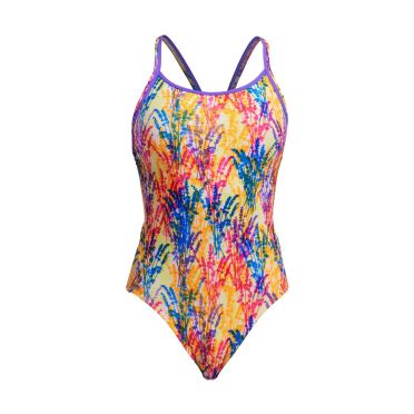 Funkita Strike A Posy Diamond Back Badeanzug Damen 