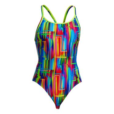 Funkita The Glitch Diamond Back Badeanzug Damen 