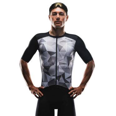 Fusion TEMPO! TWO Cycling Jersey Schwarz Unisex  