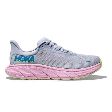 Hoka Arahi 7 Laufschuhe Grau/Rosa Damen 