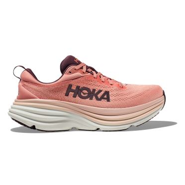 Hoka Bondi 8 Laufschuhe Rosa/Weiss Herren 