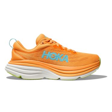 Hoka Bondi 8 wide Laufschuhe Orange Damen 