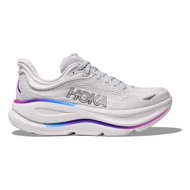 Hoka Bondi 9 Laufschuhe Cosmic Grau/Weiss Damen 