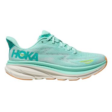 Hoka Clifton 9 Laufschuhe aqua Blau Damen 