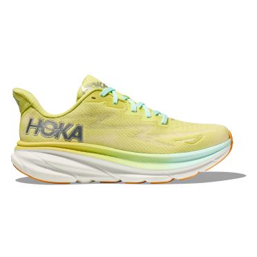 Hoka Clifton 9 wide Laufschuhe Gelb Damen 