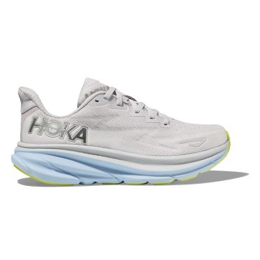 Hoka Clifton 9 wide Laufschuhe Weiss/Blau Damen 