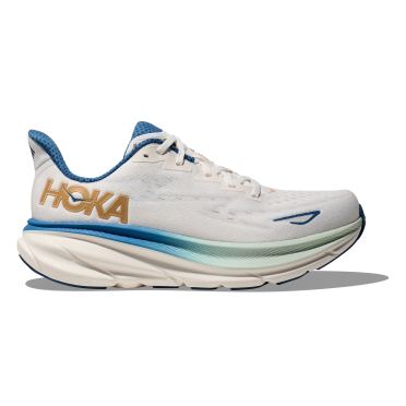 Hoka Clifton 9 wide Laufschuhe Weiss Herren 