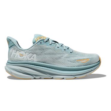 Hoka Clifton 9 Laufschuhe Blau/Grau Damen 