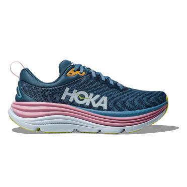 Hoka Gaviota 5 Laufschuhe Blau/Grau Damen 