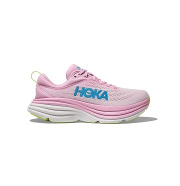 Hoka Bondi 8 Laufschuhe Rosa Dammerung/Wasserpark damen 