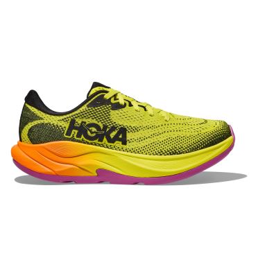 Hoka Rincon Laufschuhe Zitrus/Schwarz Damen 