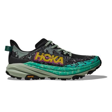 Hoka Speedgoat 6 Laufschuhe Schwarz/Aloe Vera Damen 