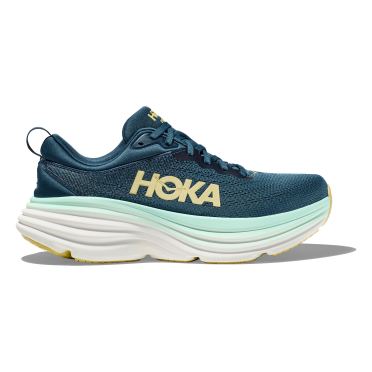 Hoka Bondi 8 Laufschuhe Blau/Weiss Herren 