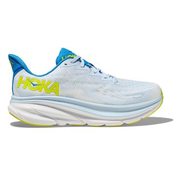 Hoka Clifton 9 Laufschuhe Hellblauw/Gelb Herren 