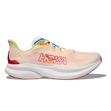 Hoka Mach 6 Laufschuhe Rosa/Weiss Herren 