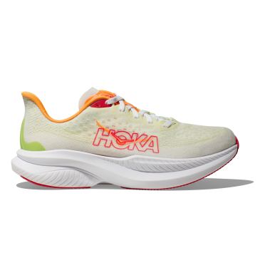 Hoka Mach 6 Laufschuhe Weiss/Grun Damen 