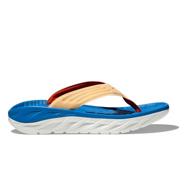 Hoka ORA Recovery Flip Flip Flops Orange/Blau Herren 