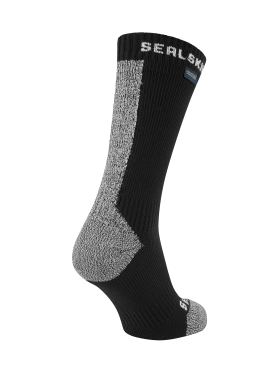 Sealskinz Briston All weather mid Radsocken mit Hydrostop Schwarz/Grau 