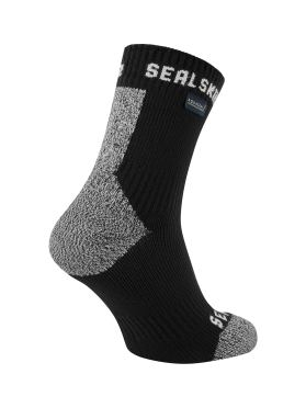 Sealskinz Dunton All weather Radsocken mit Hydrostop Schwarz/Grau 