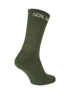 Sealskinz Suffield Solo Merino Radsocken olive unisex 