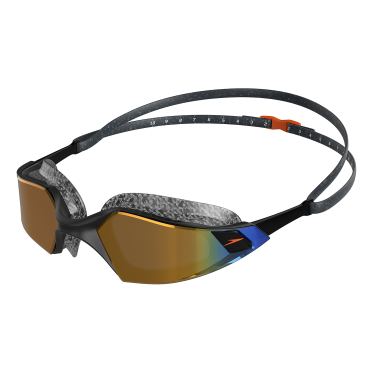 Speedo aquapulse pro mirror Schwimmbrille Schwarz/Gold 