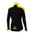 Sportful Force thermal Lange Armel Radtrikot Schwarz/Gelb Fluo Herren  1101276-291