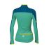 Sportful Grupetto pro W thermal Lange Armel Radtrikot Grün/Blau Damen  1101701-167