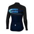 Sportful Stripe thermal Langarm Radtrikot Blau/Schwarz Herren  1101820-043