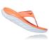 Hoka ORA Recovery Flip Orange/Weiss Damen  1117910-LGBT