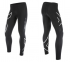 2XU HEAT Compression Tights Schwarz-Weiß  MA4181bBLK/SRF