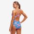 Funkita Bundjalung Blue Diamond Back Badeanzug Damen  FKS033L72004