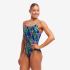 Funkita Midnight Meadow Diamond Back Badeanzug Damen  FKS033L71985