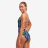 Funkita Midnight Meadow Diamond Back Badeanzug Damen  FKS033L71985