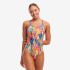 Funkita Strike A Posy Diamond Back Badeanzug Damen  FKS033L71986