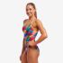 Funkita Stroked Diamond Back Badeanzug Damen  FKS033L71918