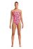 Funkita Pink Pieces Diamond Back Badeanzug Damen  FS11L71028